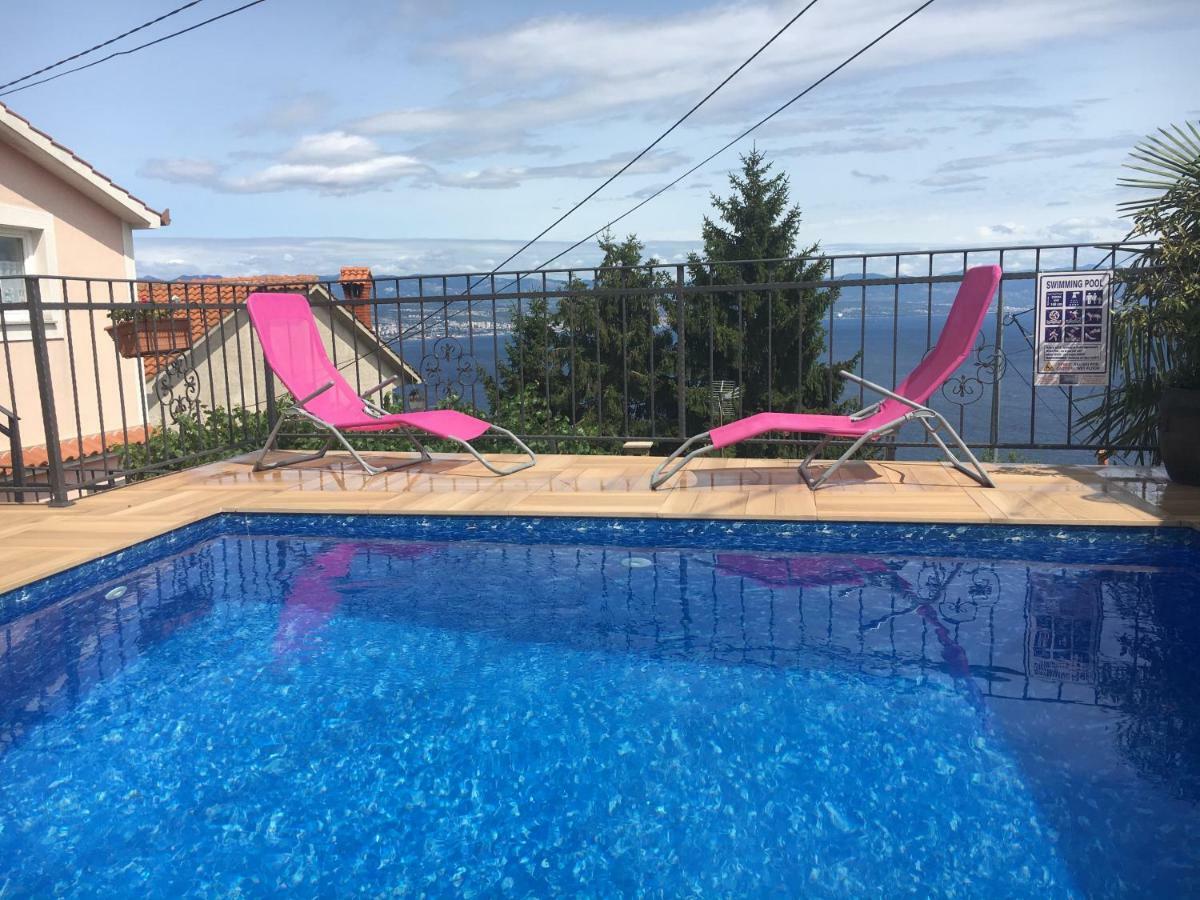 House Anastazia With Spectacular View Villa Lovran Bagian luar foto