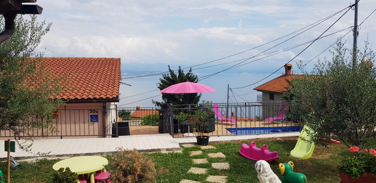 House Anastazia With Spectacular View Villa Lovran Bagian luar foto