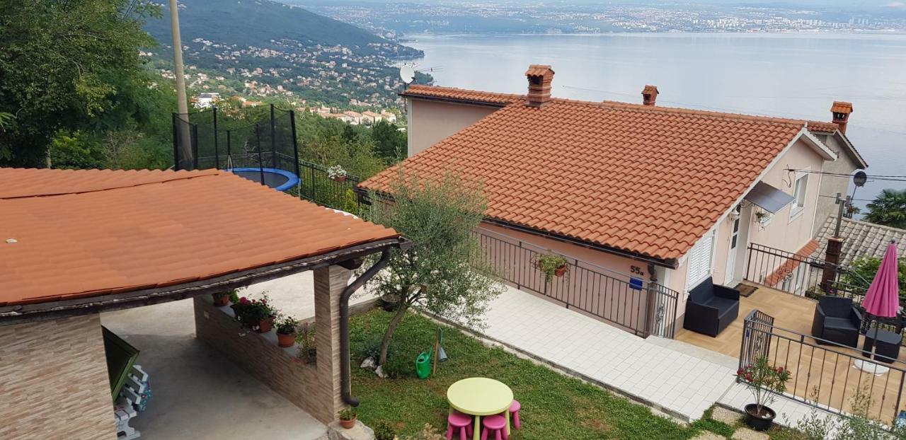 House Anastazia With Spectacular View Villa Lovran Bagian luar foto